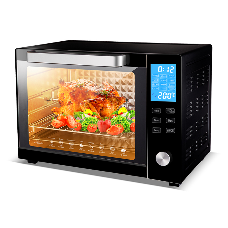 Horno de pizza eléctrico doméstico 60l con pantalla LCD táctil - serie 06 