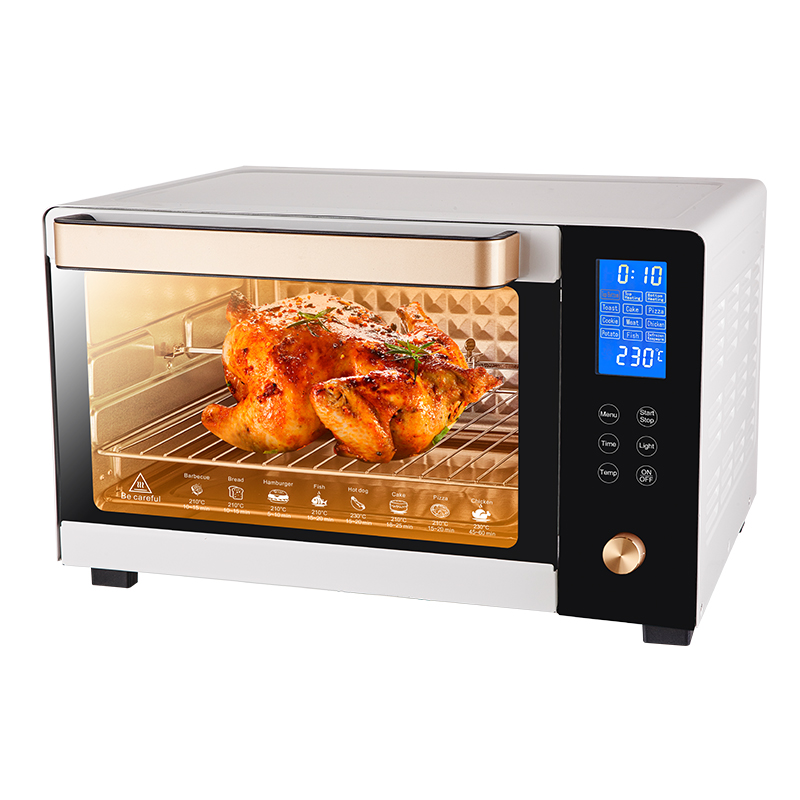 Horno de pizza eléctrico doméstico 60l con pantalla LCD táctil - serie 06 